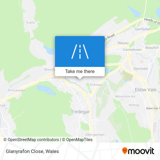 Glanyrafon Close map