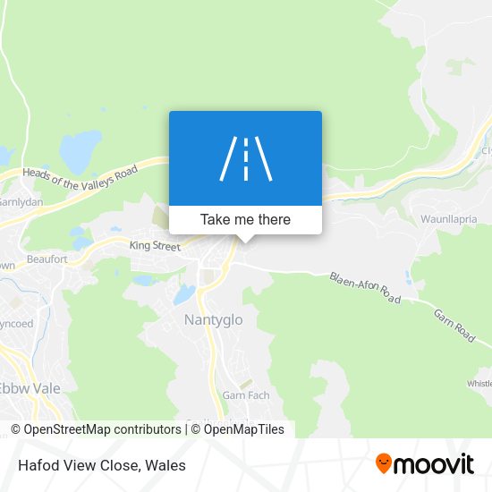 Hafod View Close map