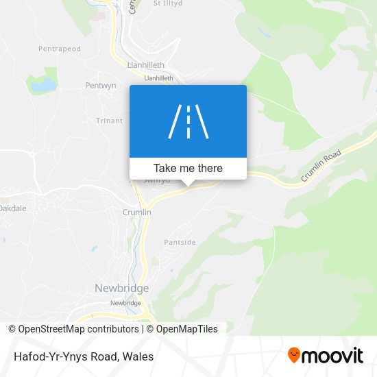 Hafod-Yr-Ynys Road map