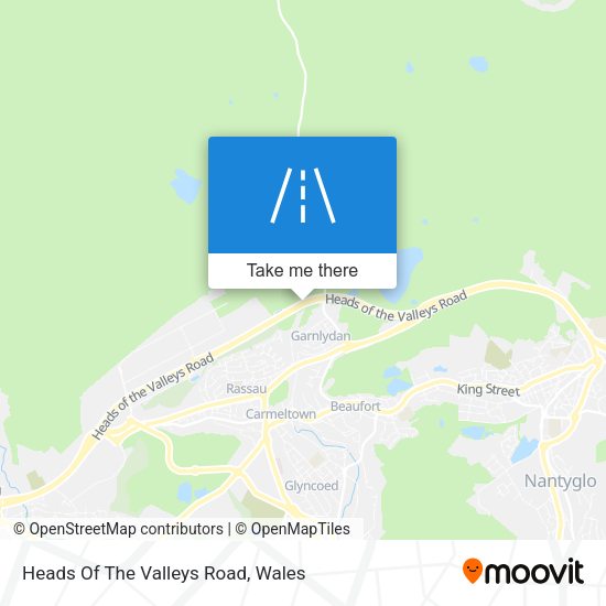 Heads Of The Valleys Road map