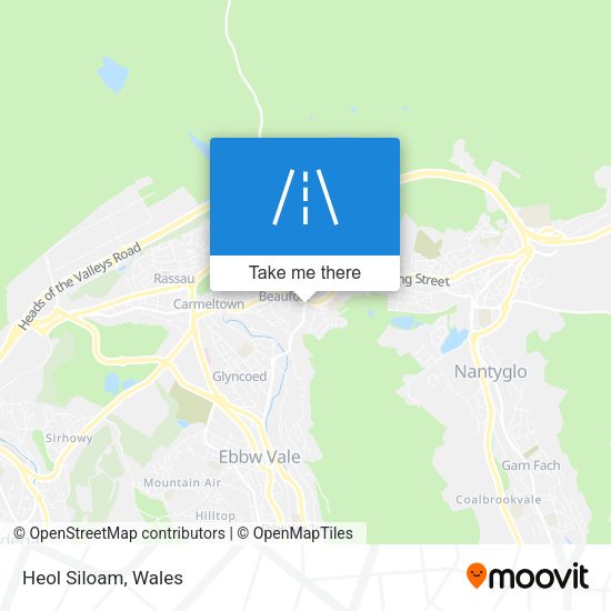 Heol Siloam map