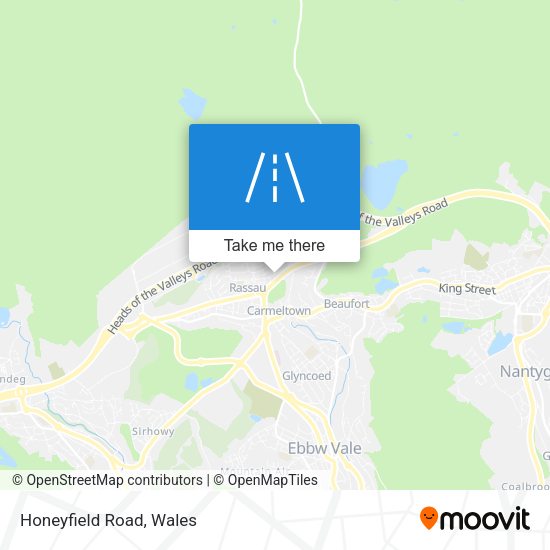 Honeyfield Road map
