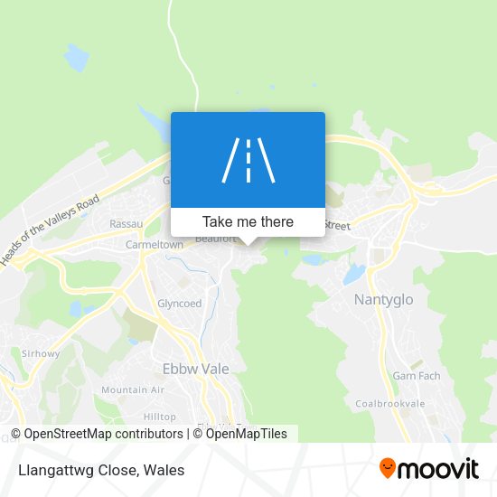 Llangattwg Close map