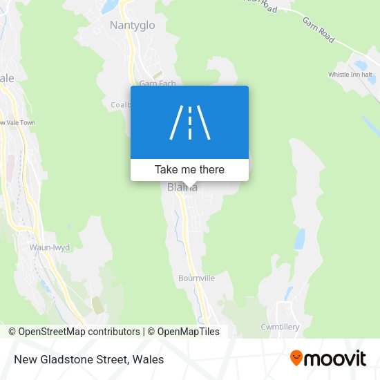 New Gladstone Street map