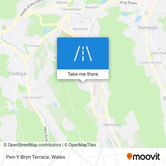 Pen-Y-Bryn Terrace map