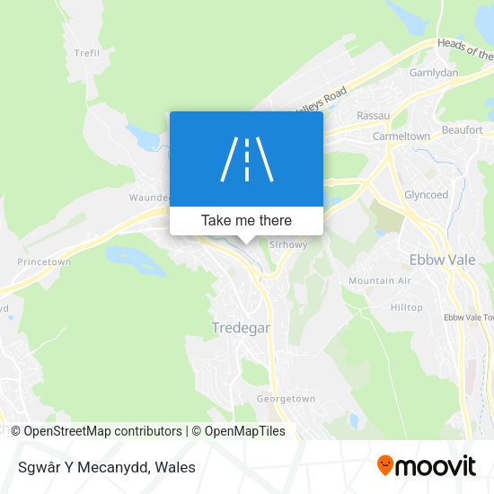 Sgwâr Y Mecanydd map