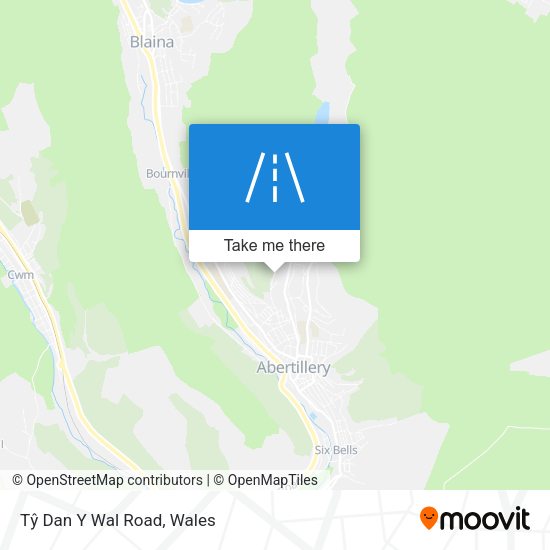 Tŷ Dan Y Wal Road map