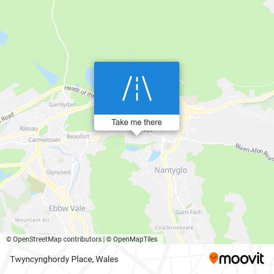 Twyncynghordy Place map