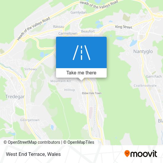 West End Terrace map