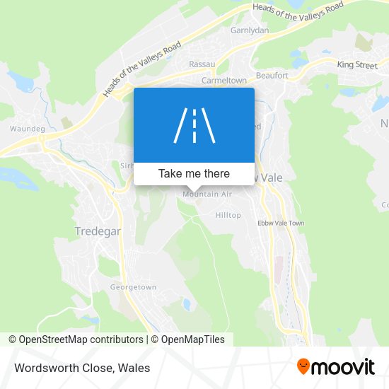Wordsworth Close map