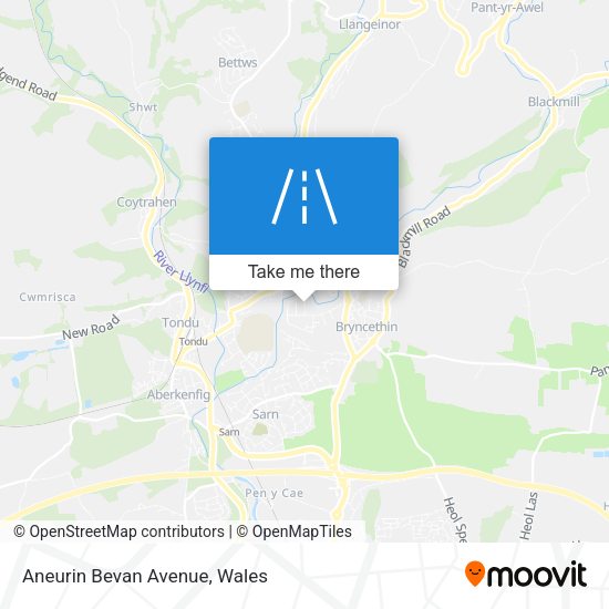 Aneurin Bevan Avenue map