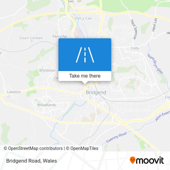 Bridgend Road map
