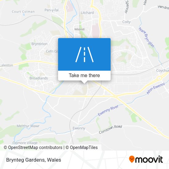 Brynteg Gardens map