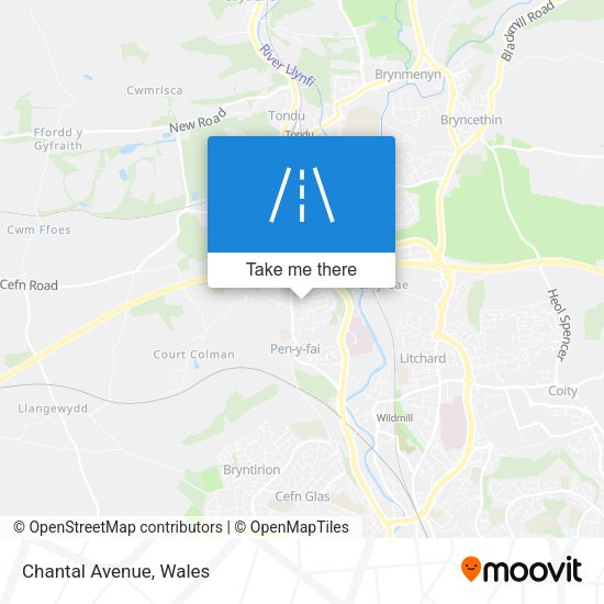 Chantal Avenue map