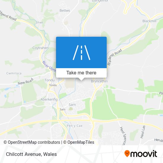 Chilcott Avenue map