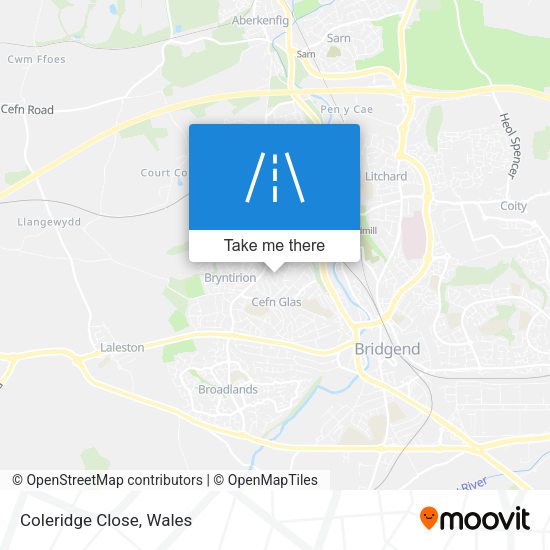 Coleridge Close map