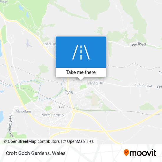 Croft Goch Gardens map