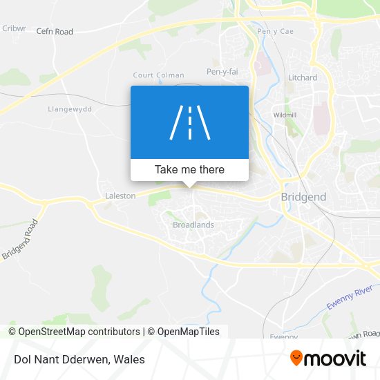 Dol Nant Dderwen map