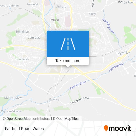 Fairfield Road map