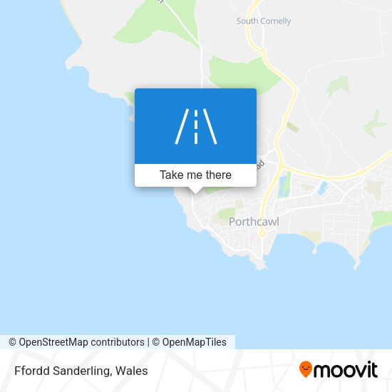 Ffordd Sanderling map