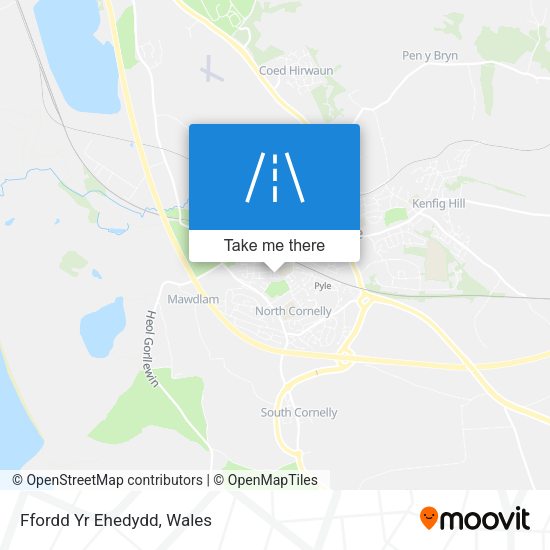 Ffordd Yr Ehedydd map