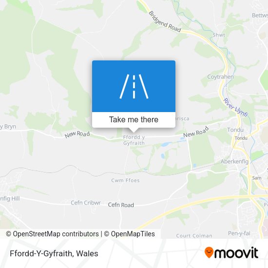 Ffordd-Y-Gyfraith map
