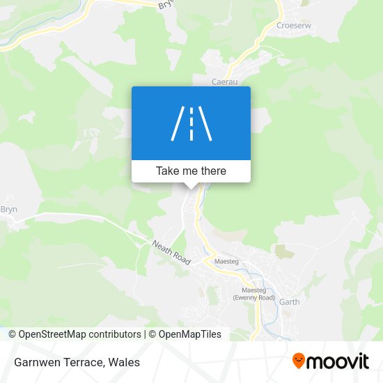Garnwen Terrace map