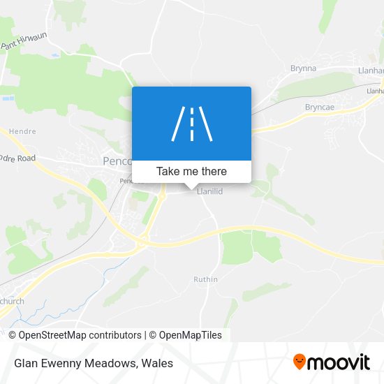 Glan Ewenny Meadows map