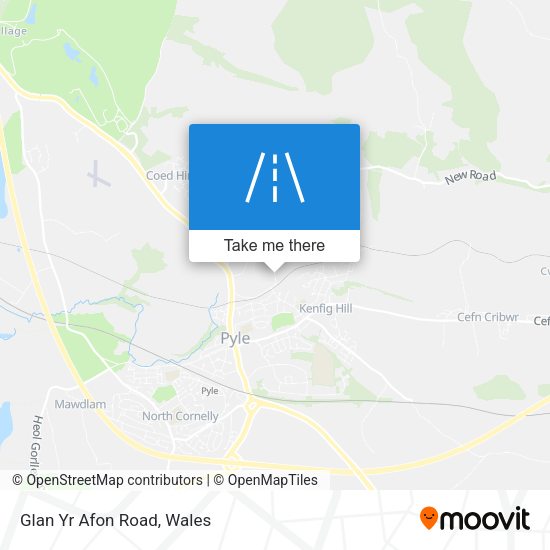 Glan Yr Afon Road map