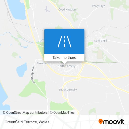 Greenfield Terrace map