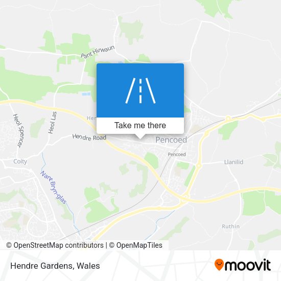 Hendre Gardens map