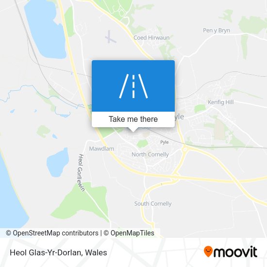 Heol Glas-Yr-Dorlan map