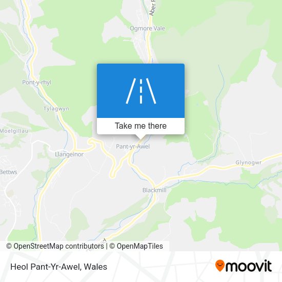 Heol Pant-Yr-Awel map