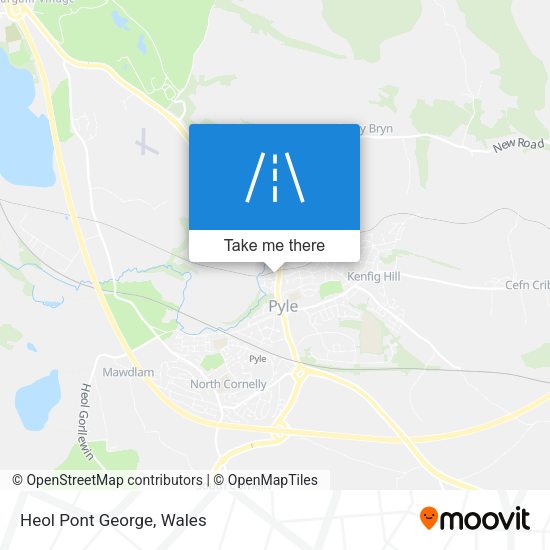 Heol Pont George map