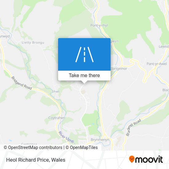 Heol Richard Price map
