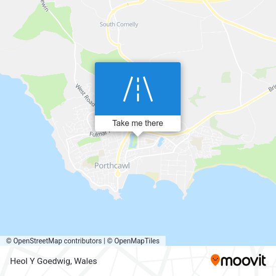 Heol Y Goedwig map