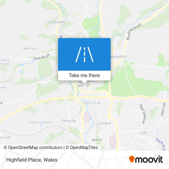 Highfield Place map