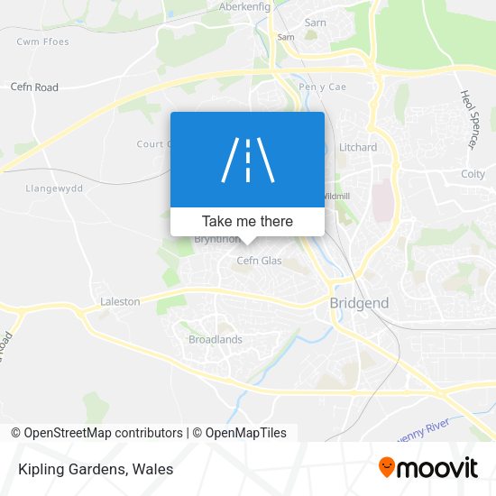 Kipling Gardens map