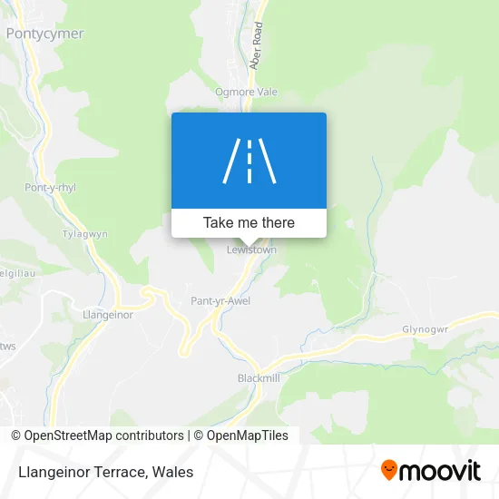 Llangeinor Terrace map
