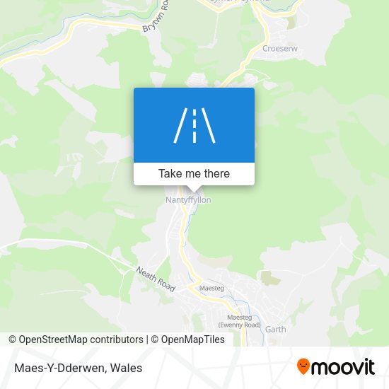 Maes-Y-Dderwen map