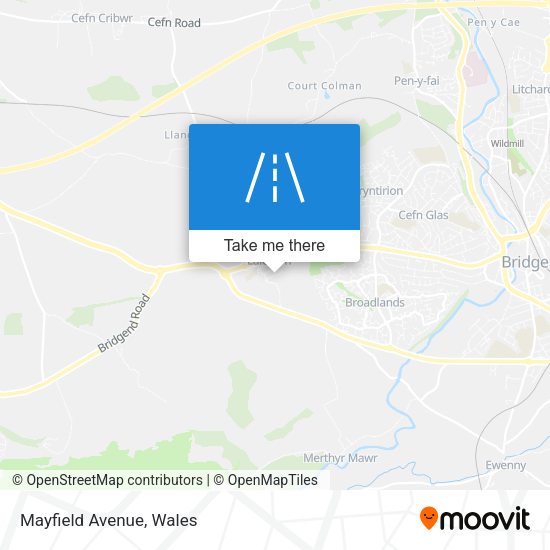 Mayfield Avenue map
