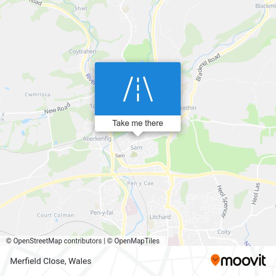 Merfield Close map