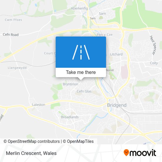 Merlin Crescent map