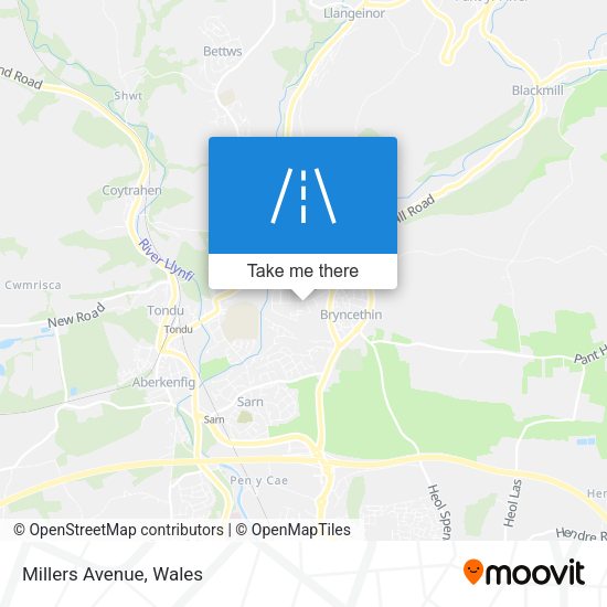 Millers Avenue map
