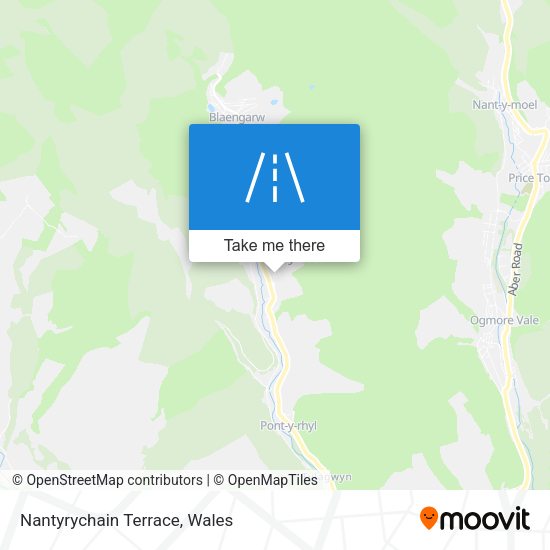 Nantyrychain Terrace map