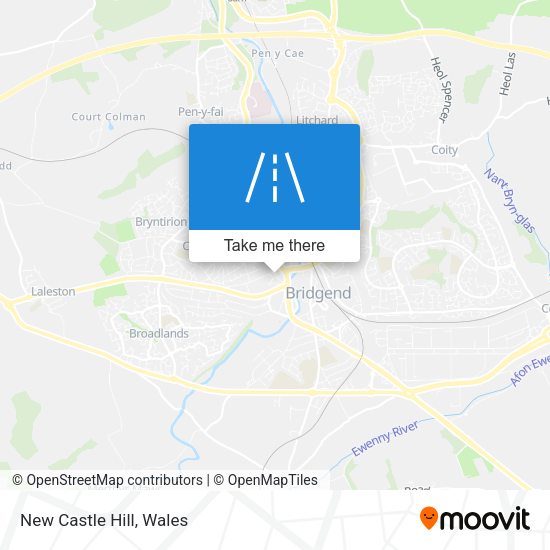 New Castle Hill map