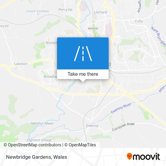 Newbridge Gardens map