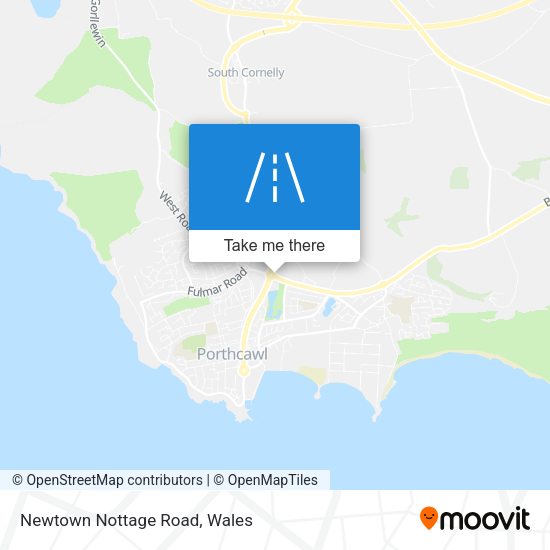 Newtown Nottage Road map