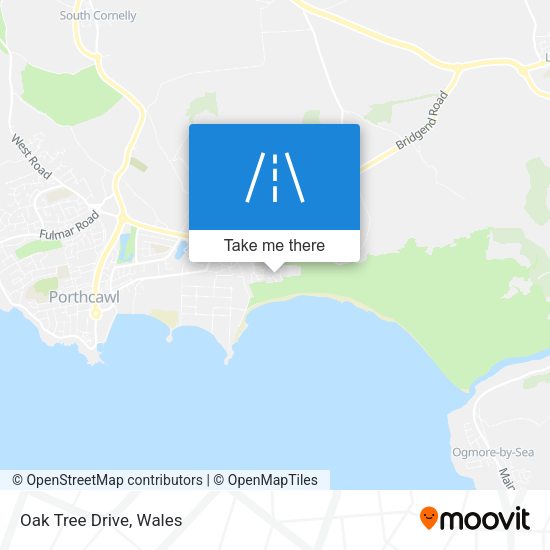 Oak Tree Drive map