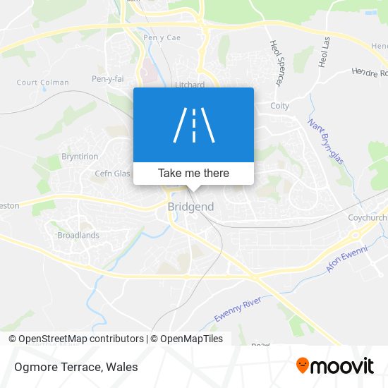 Ogmore Terrace map